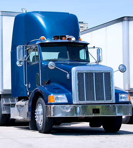 Blue Semi Truck